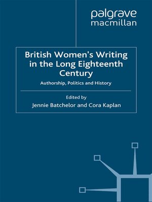 cover image of British Women's Writing in the Long Eighteenth Century